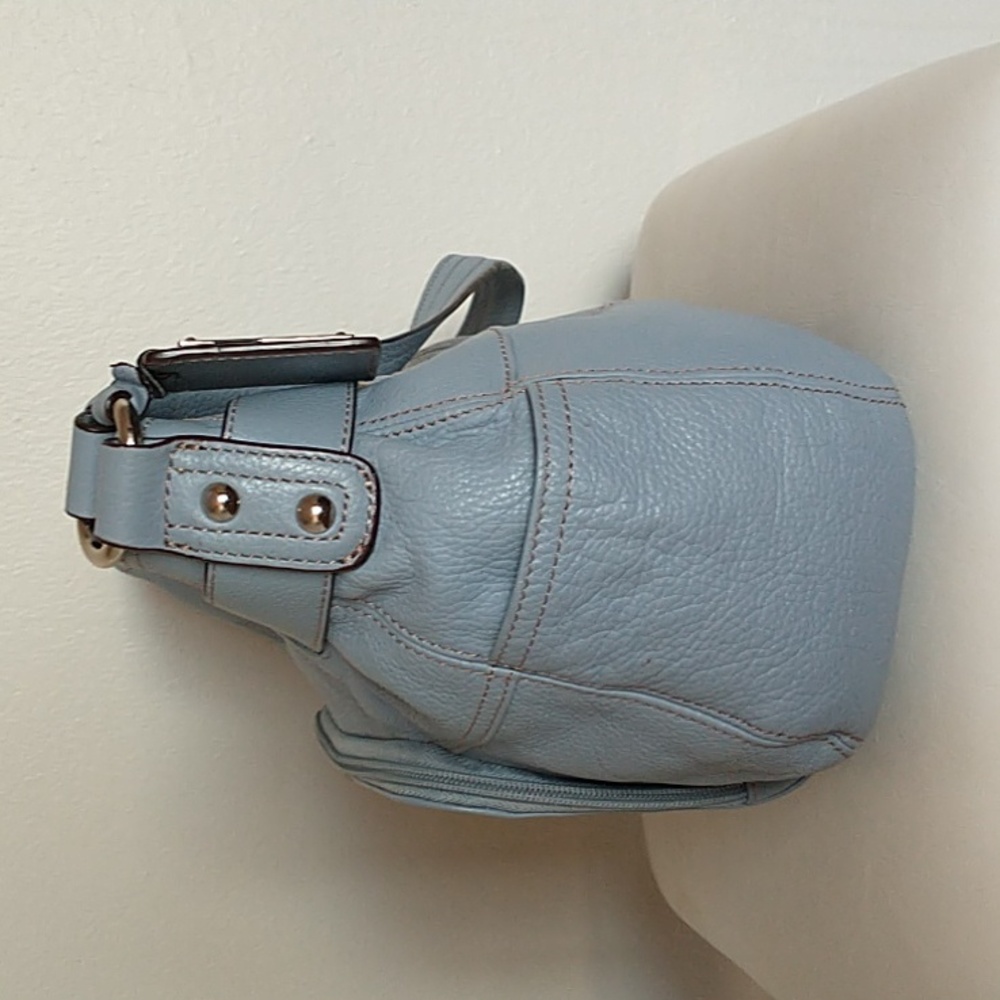 EUC | Light Blue Tignanello Magnetic Closure Handbag - Picture 3 of 10